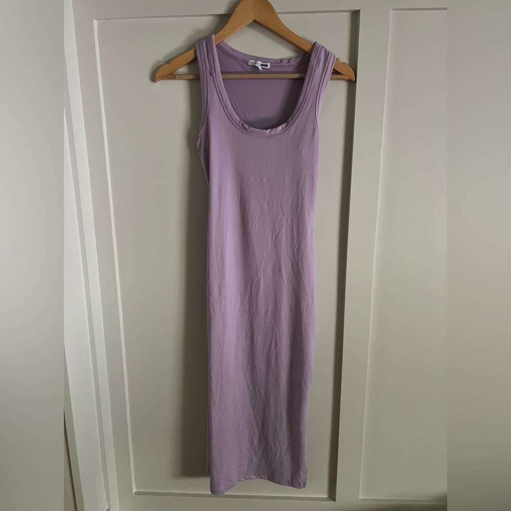 BODYCON MIDI DRESS - LILAC - S - FASHION NOVA